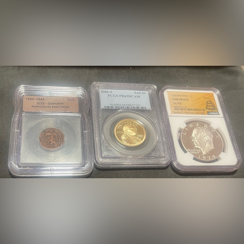 Graded coins lot